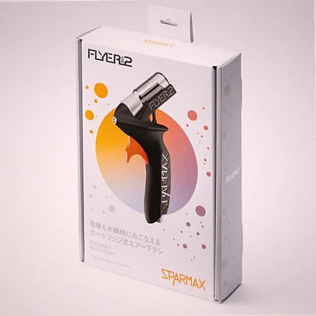 Anest Iwata FLYER-SR2 Airbrush with 15mL Cartridge No Cleaning Needed New