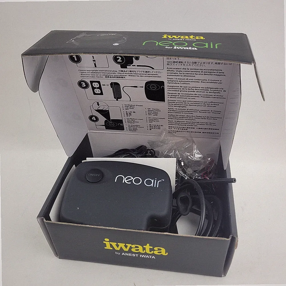 Anest Iwata Neo Air Light Duty Low Pressure Miniature Air Compressor System